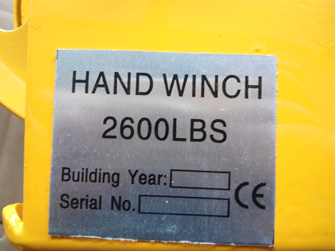 2600LBS手動(dòng)絞盤(pán)--河北東圣吊索具制造有限公司--小型攪拌機(jī)|石材夾具|液壓堆高車(chē)|手動(dòng)叉車(chē) 2600LBS手動(dòng)絞盤(pán)--河北東圣吊索具制造有限公司--小型攪拌機(jī)|石材夾具|液壓堆高車(chē)|手動(dòng)叉車(chē)